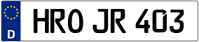 Trailer License Plate